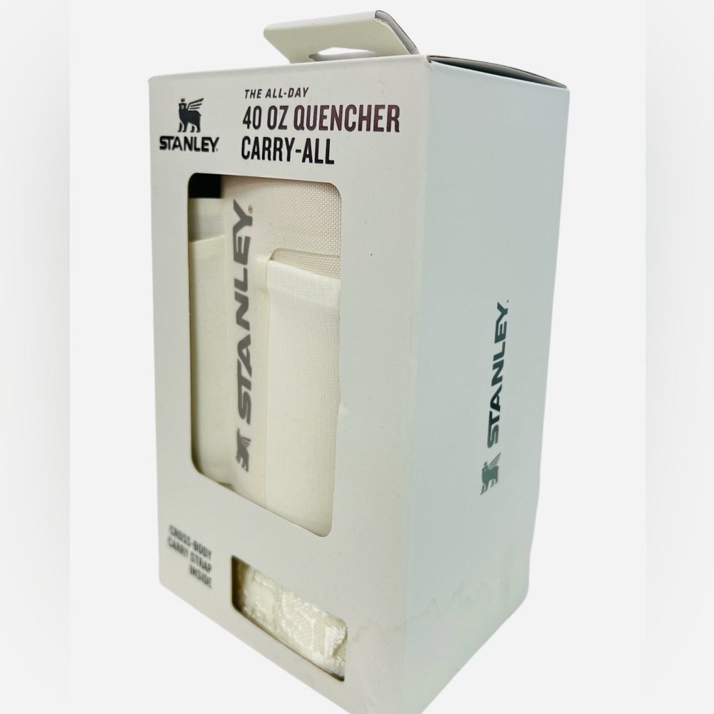Stanley All Day 40 oz Quencher Carry-All | Crossbody Bag w/Phone Pocket Cream - Picture 11 of 12